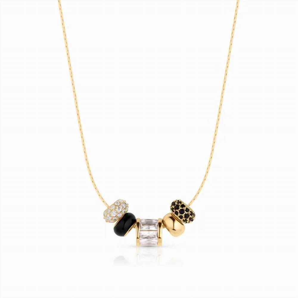 NEW THATCH women's noir necklace in gold